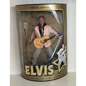 Hasbro Elvis Presley Teen Idol Doll 12" Pink Jacket 1993 Good Condition Boxed
